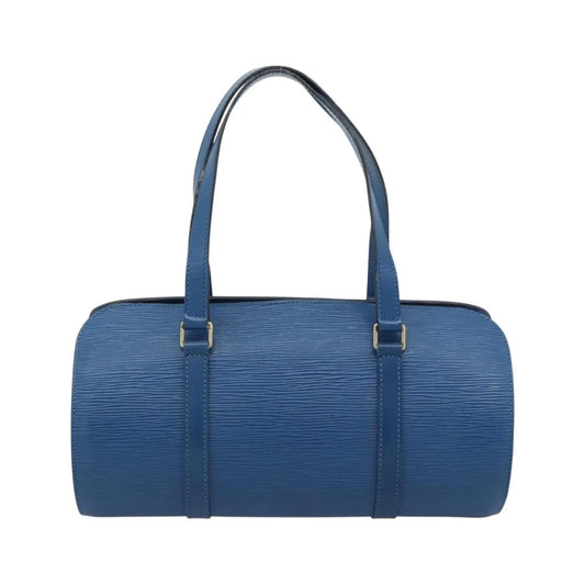 Louis Vuitton Soufflot Epi Leather, Blue, Leather, Handbag