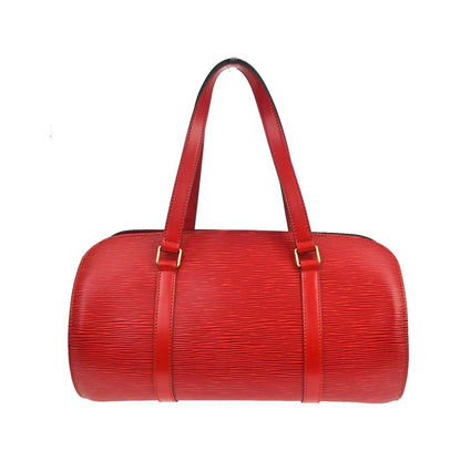 Louis Vuitton Soufflot Epi Leather, Red, Leather, Handbag