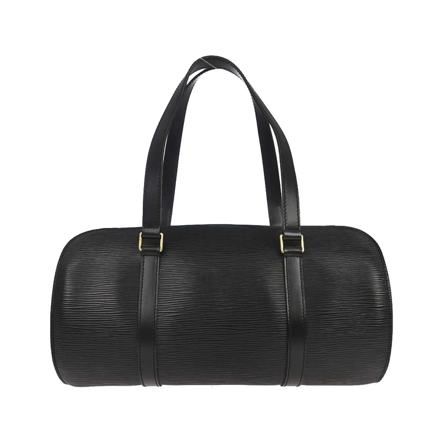 Louis Vuitton Soufflot Epi Leather, Black, Leather, Handbag