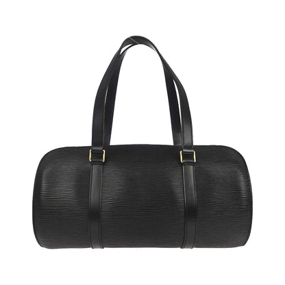 Louis Vuitton Soufflot Epi Leather, Black, Leather, Handbag