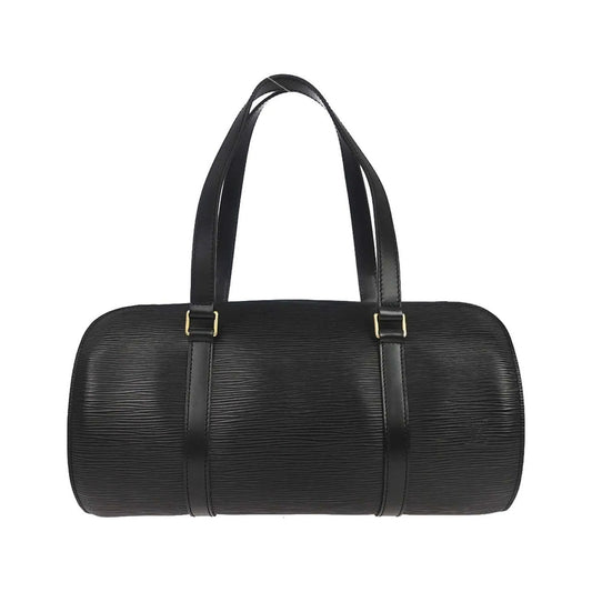 Louis Vuitton Soufflot Epi Leather, Black, Leather, Handbag