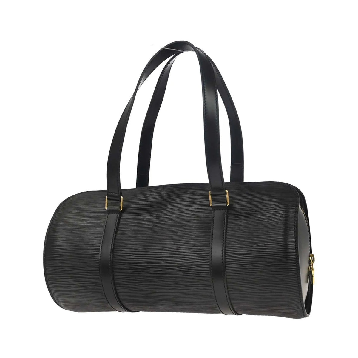 Louis Vuitton Soufflot Epi Leather, Black, Leather, Handbag