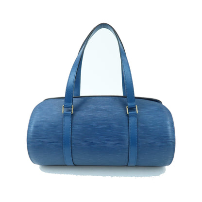 Louis Vuitton Soufflot Epi Leather, Blue, Leather, Tote Bag