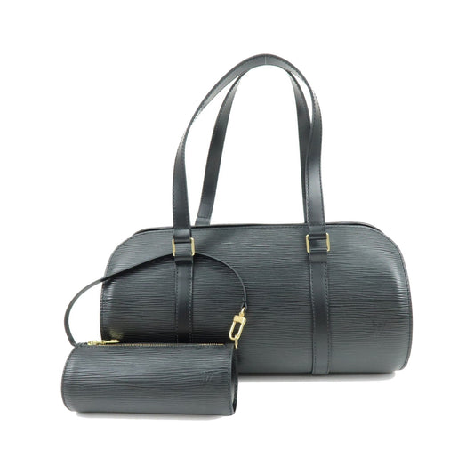 Louis Vuitton Soufflot Epi Leather, Black, Leather, Tote Bag
