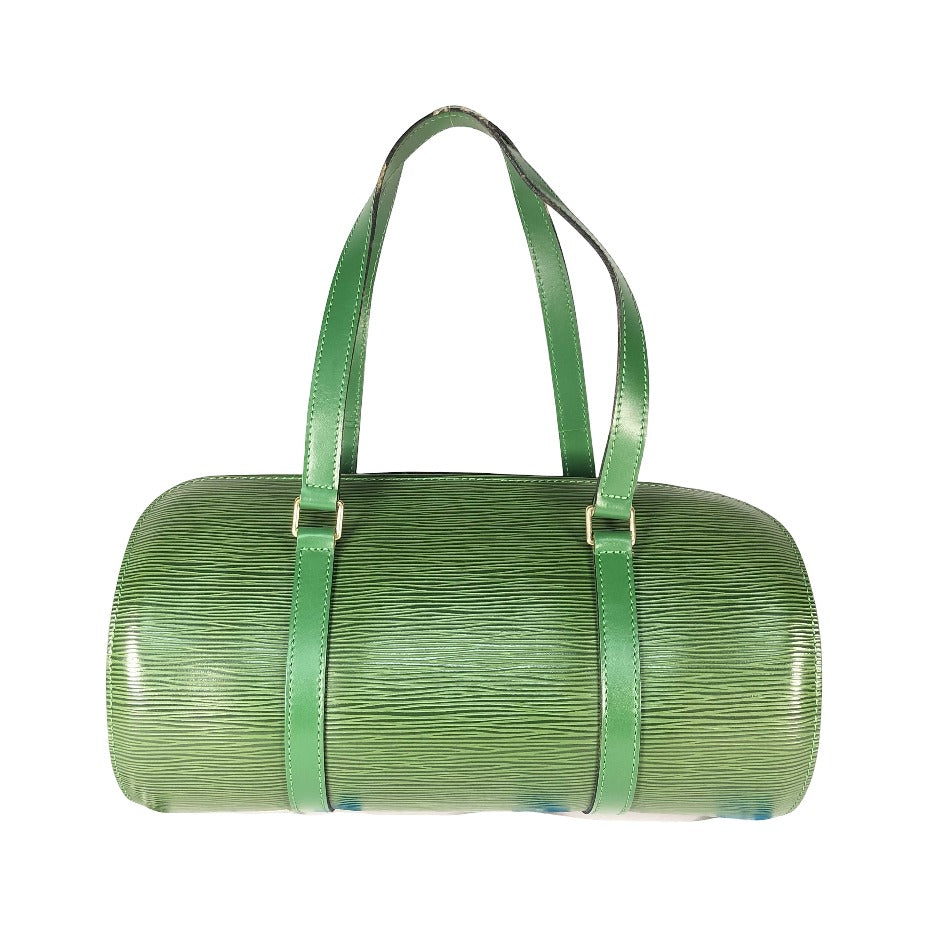 Louis Vuitton Soufflot Epi Leather, Green, Leather, Tote Bag