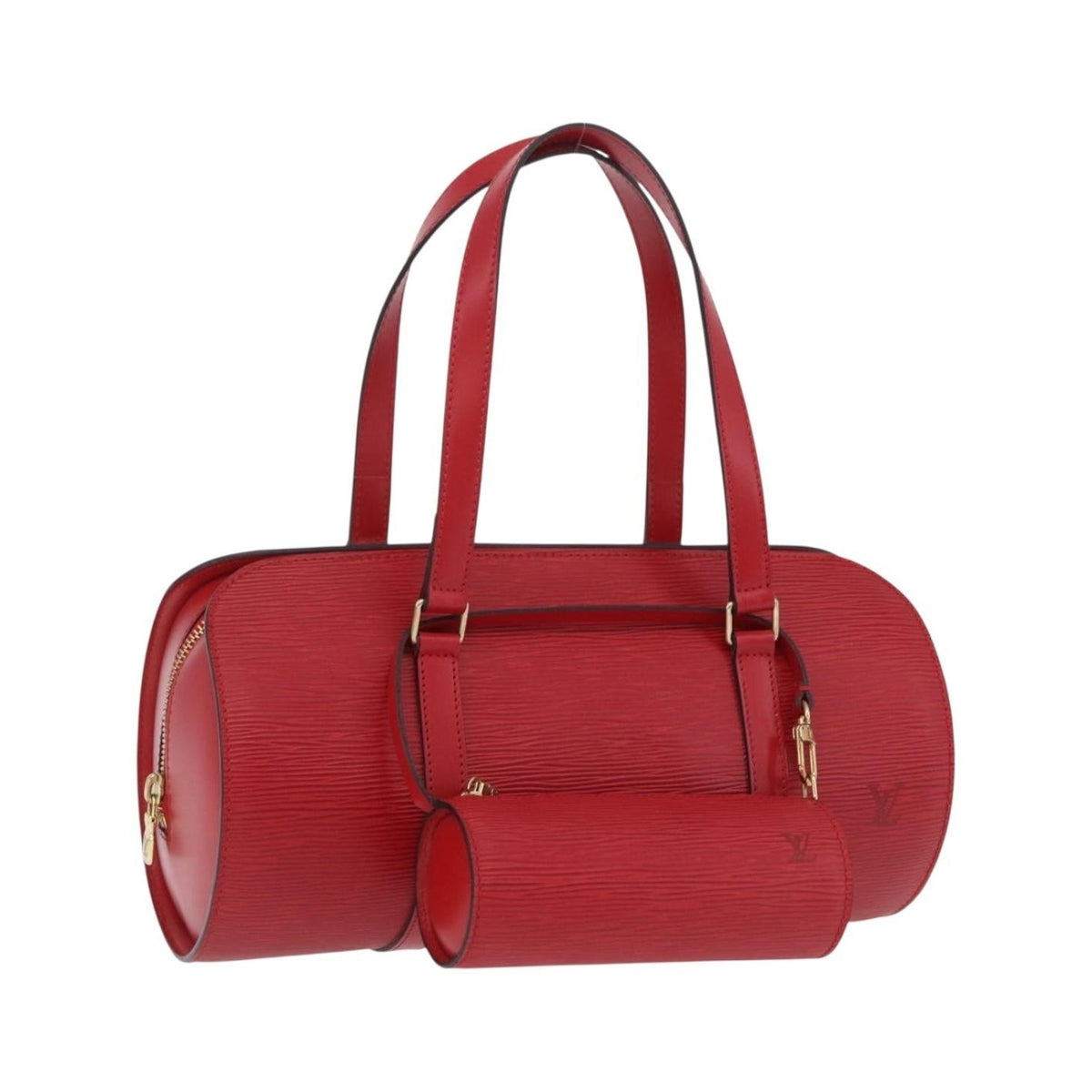 Louis Vuitton Soufflot Epi Leather, Red, Leather, Tote Bag