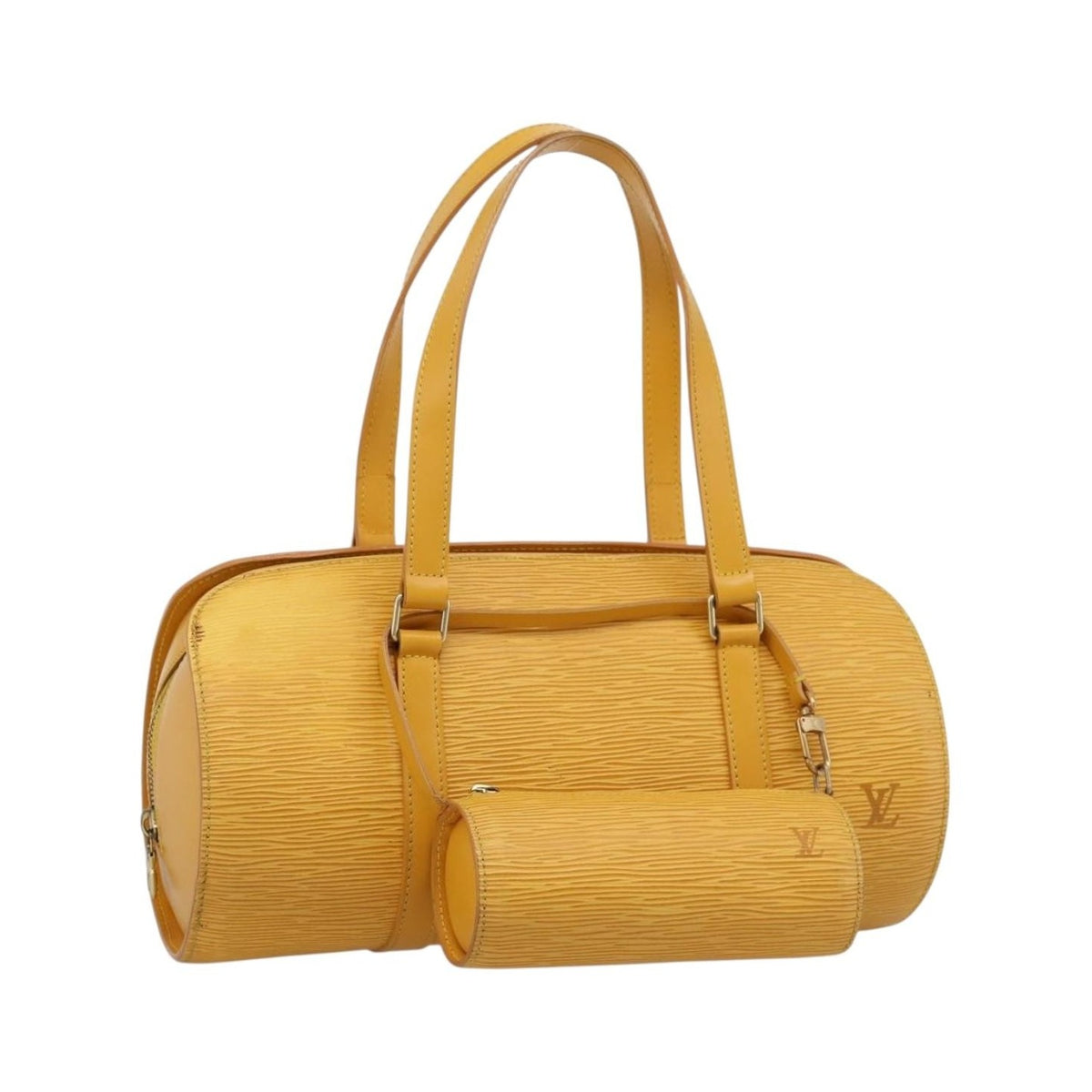 Louis Vuitton Soufflot Epi Leather, Yellow, Leather, Tote Bag