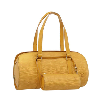 Louis Vuitton Soufflot Epi Leather, Yellow, Leather, Tote Bag