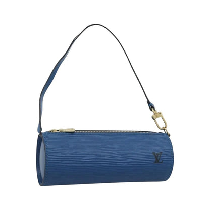 Louis Vuitton Soufflot Pochette Epi Leather, Blue, Leather, Clutch