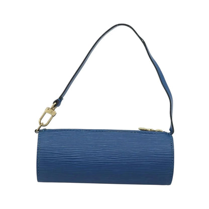 Louis Vuitton Soufflot Pochette Epi Leather, Blue, Leather, Clutch
