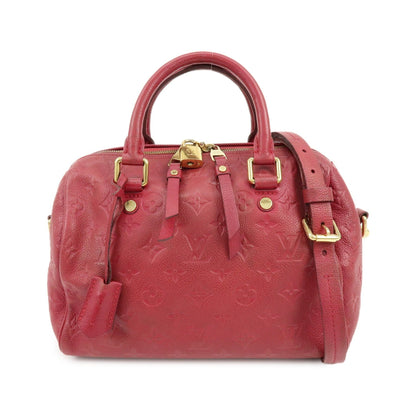 Louis Vuitton Speedy Bandouliere Monogram Empreinte Leather, Red, Leather, Handbag