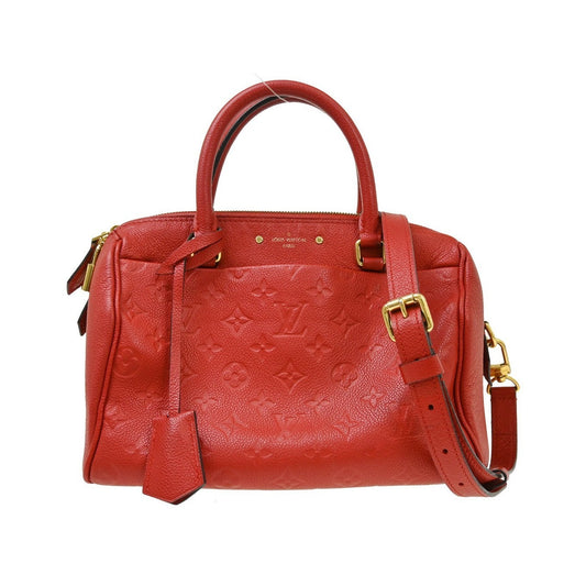 Louis Vuitton Speedy Bandouliere NM Monogram Empreinte Leather, Red, Leather, Handbag