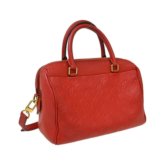 Louis Vuitton Speedy Bandouliere NM Monogram Empreinte Leather, Red, Leather, Handbag