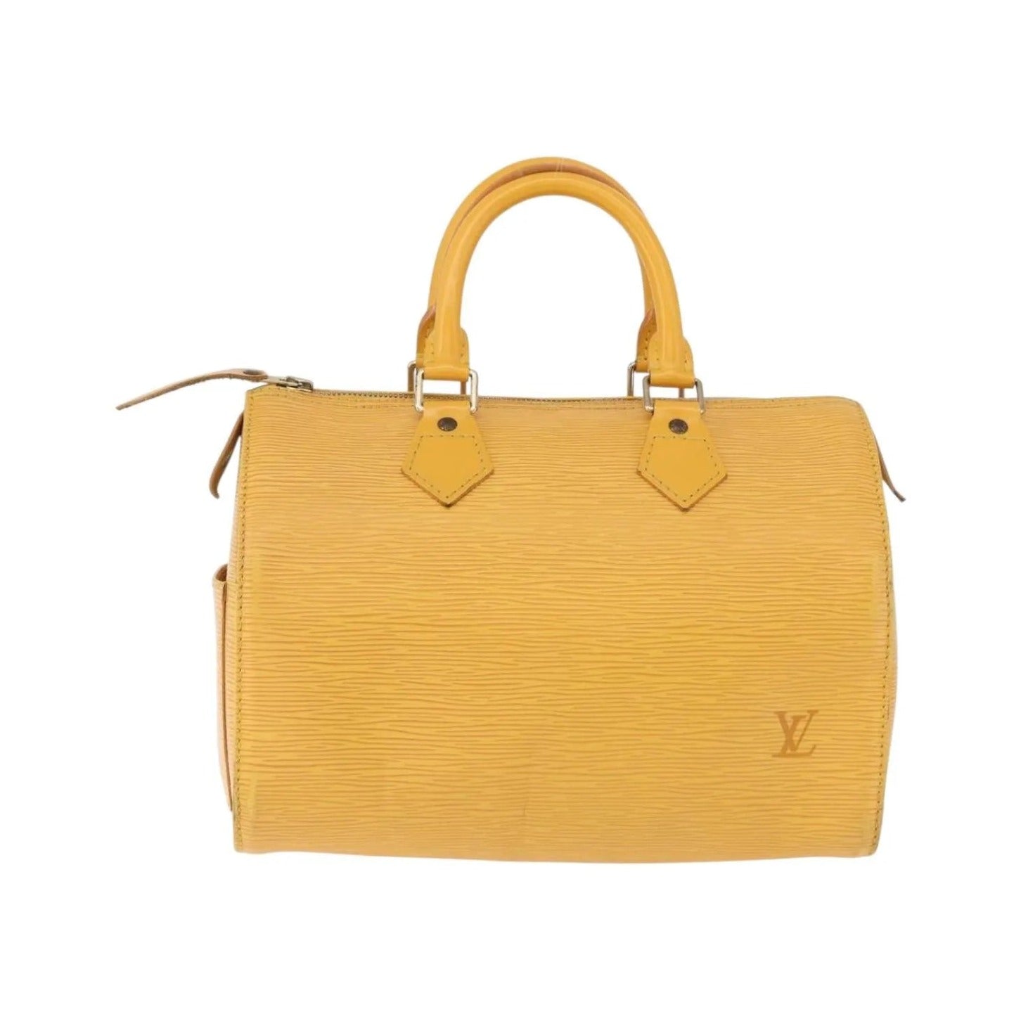 Louis Vuitton Speedy Epi, Yellow, Leather, Handbag
