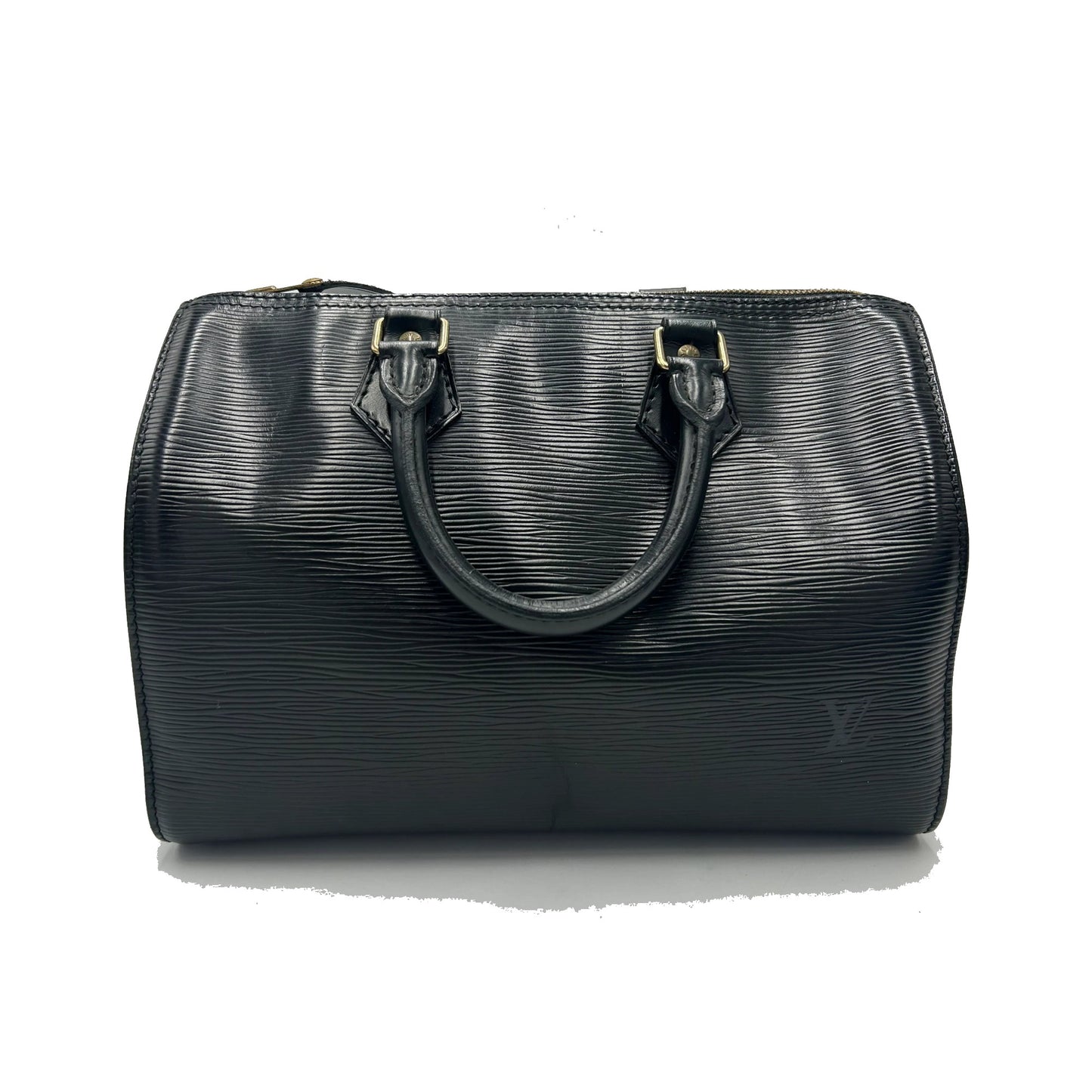 Louis Vuitton Speedy Epi Leather, Black, Leather, Handbag