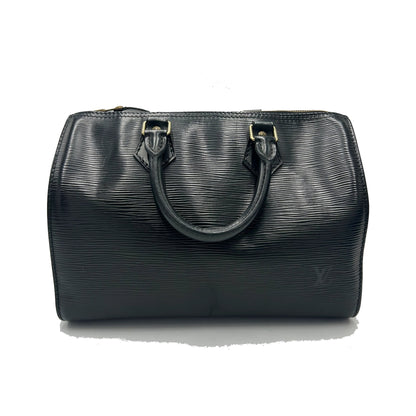 Louis Vuitton Speedy Epi Leather, Black, Leather, Handbag