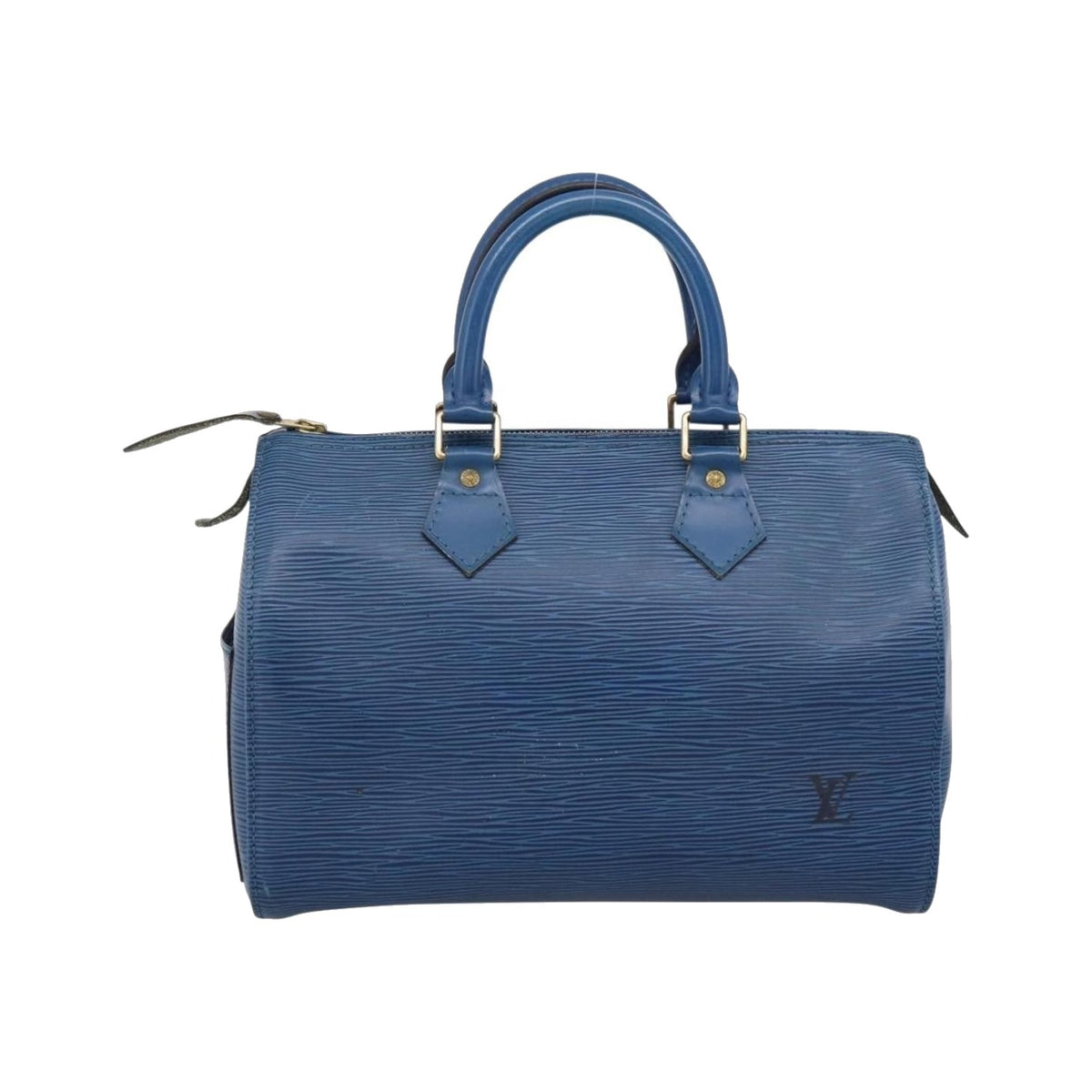 Louis Vuitton Speedy Epi Leather, Blue, Leather, Handbag