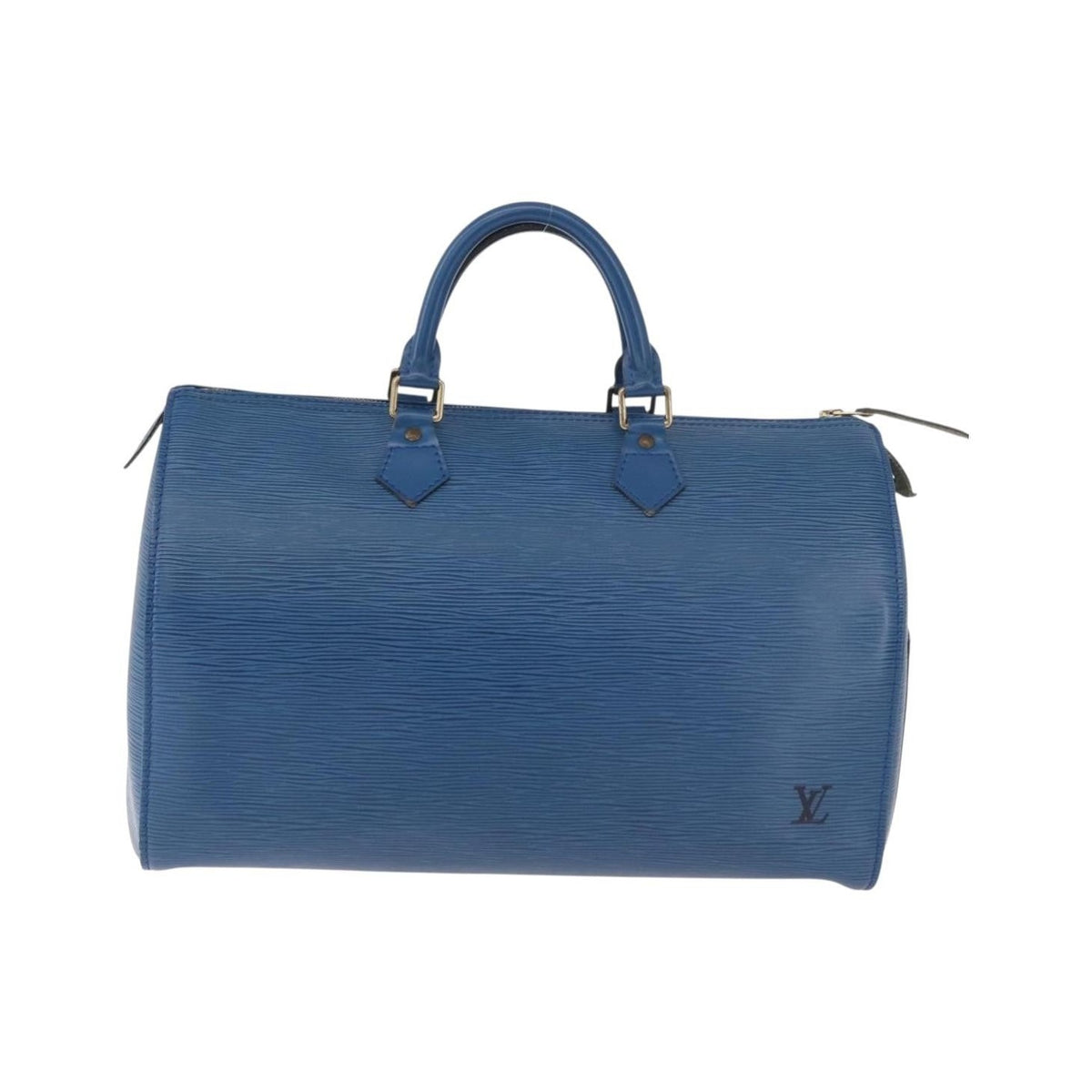 Louis Vuitton Speedy Epi Leather, Blue, Leather, Handbag