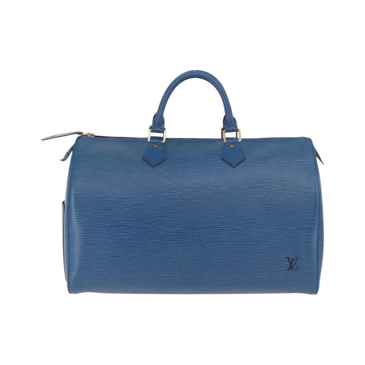 Louis Vuitton Speedy Epi Leather, Blue, Leather, Handbag