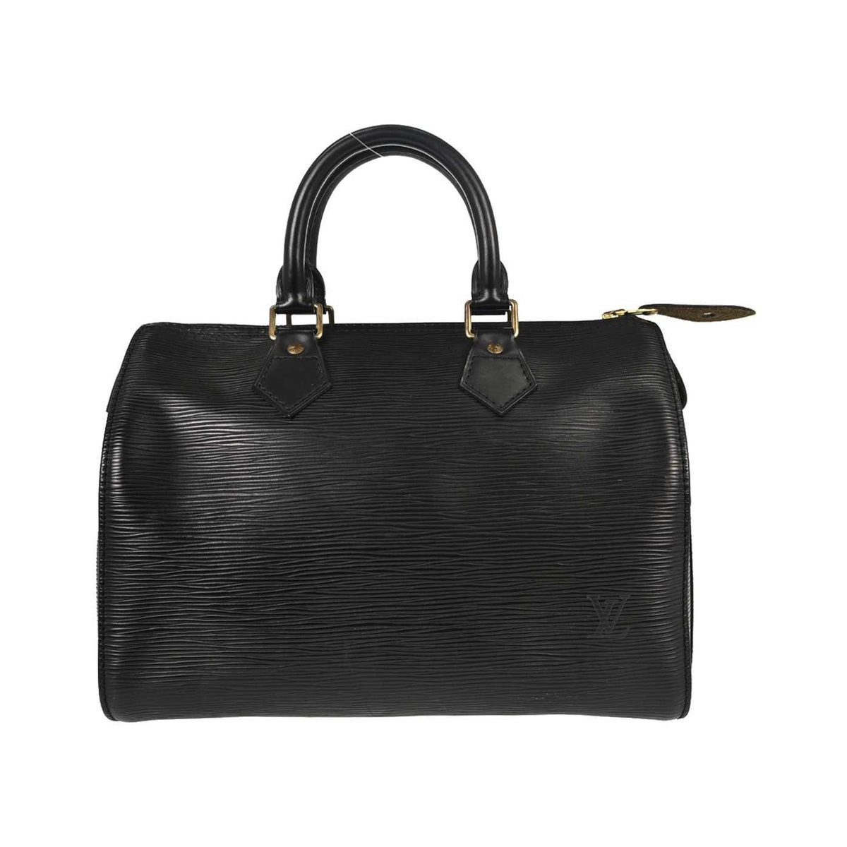 Louis Vuitton Speedy Epi Leather, Black, Leather, Handbag