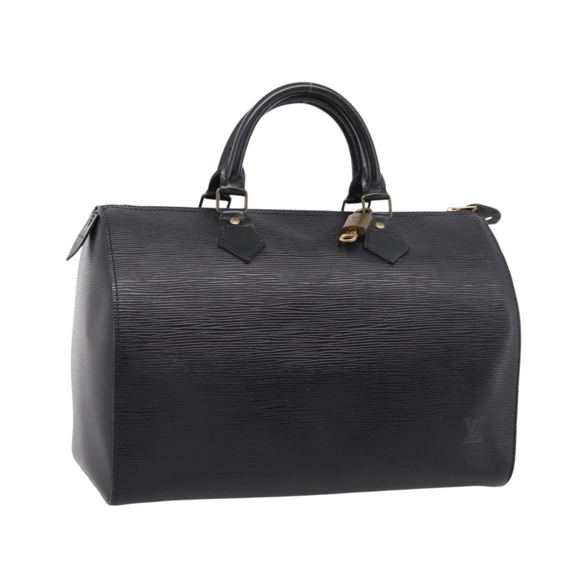 Louis Vuitton Speedy Epi Leather, Black, Leather, Handbag