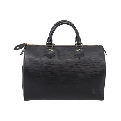 Louis Vuitton Speedy Epi Leather, Black, Leather, Handbag