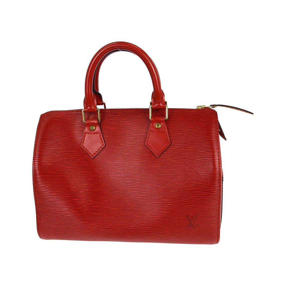 Louis Vuitton Speedy Epi Leather, Red, Leather, Handbag