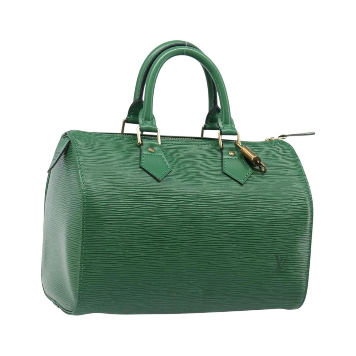 Louis Vuitton Speedy Epi Leather, Green, Leather, Handbag