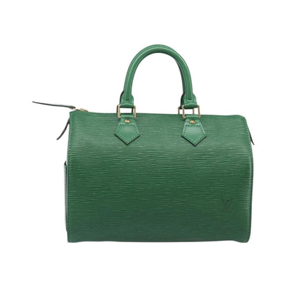 Louis Vuitton Speedy Epi Leather, Green, Leather, Handbag