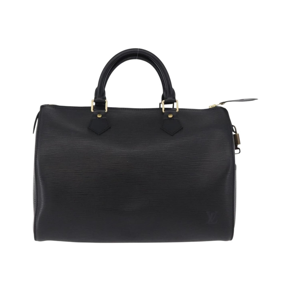 Louis Vuitton Speedy Epi Leather, Black, Leather, Handbag