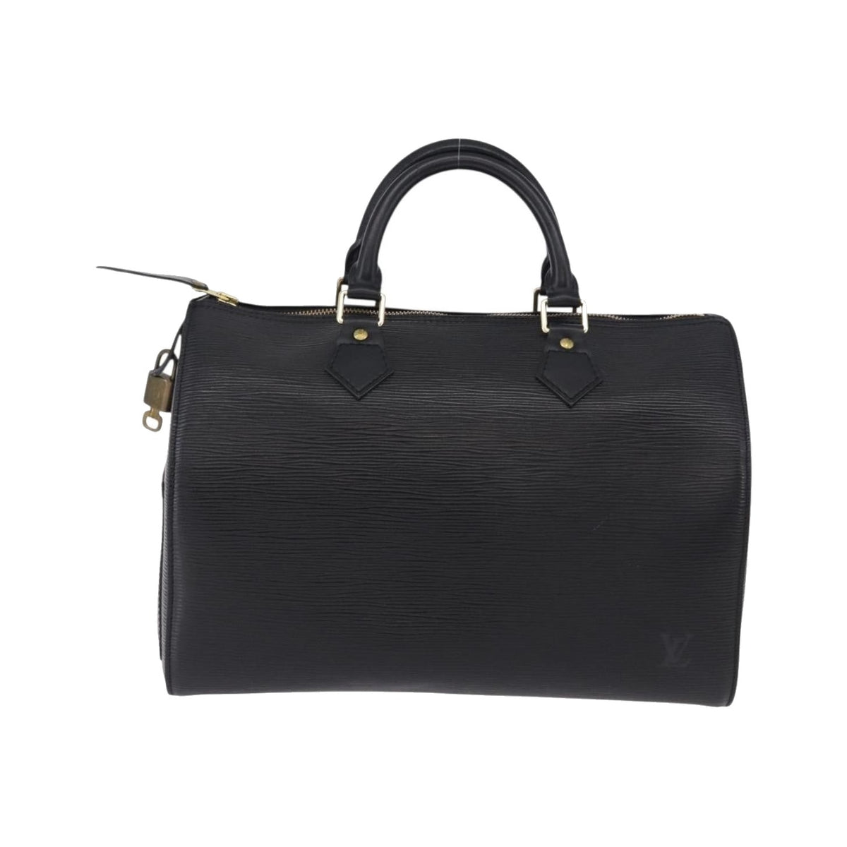 Louis Vuitton Speedy Epi Leather, Black, Leather, Handbag