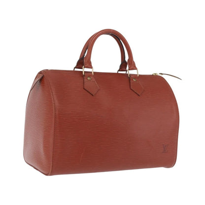Louis Vuitton Speedy Epi Leather, Brown, Leather, Handbag