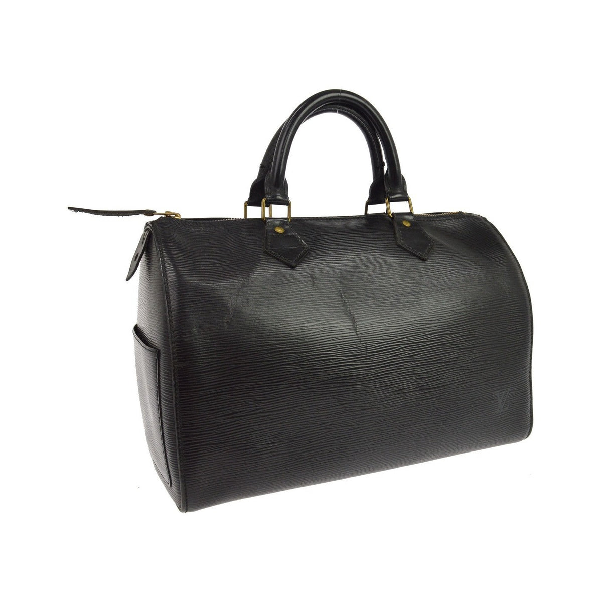 Louis Vuitton Speedy Epi Leather, Black, Leather, Handbag