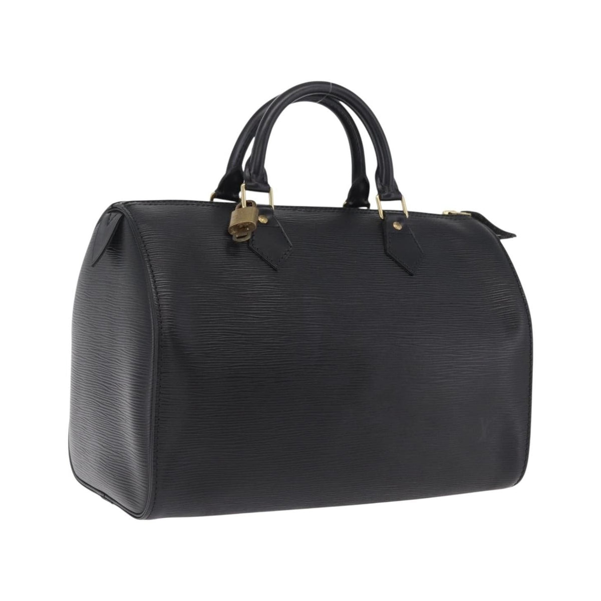 Louis Vuitton Speedy Epi Leather, Black, Leather, Handbag