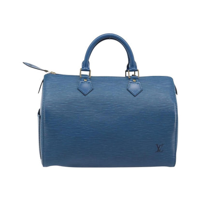 Louis Vuitton Speedy Epi Leather, Blue, Leather, Handbag