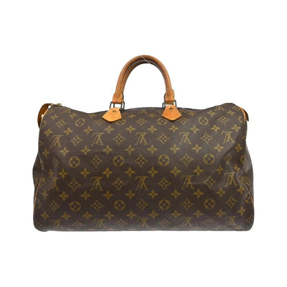 Louis Vuitton Speedy Monogram, Brown, Canvas, Handbag