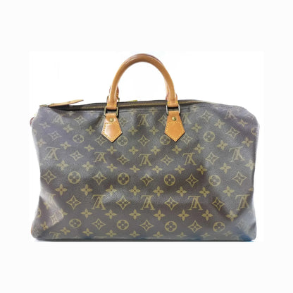 Louis Vuitton Speedy Monogram, Brown, Canvas, Handbag