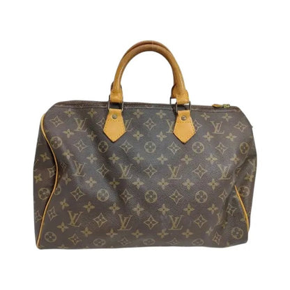 Louis Vuitton Speedy Monogram, Brown, Canvas, Handbag