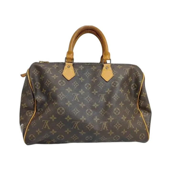Louis Vuitton Speedy Monogram, Brown, Canvas, Handbag