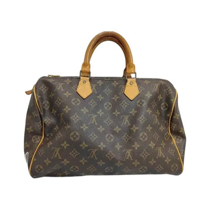 Louis Vuitton Speedy Monogram, Brown, Canvas, Handbag