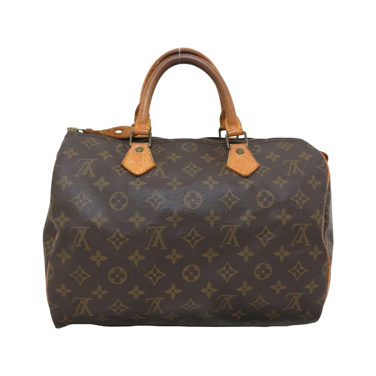 Louis Vuitton Speedy Monogram, Brown, Canvas, Handbag