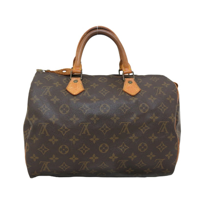 Louis Vuitton Speedy Monogram, Brown, Canvas, Handbag