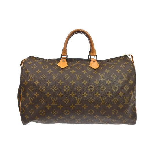 Louis Vuitton Speedy Monogram, Brown, Canvas, Handbag