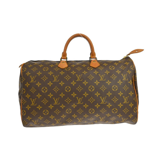 Louis Vuitton Speedy Monogram, Brown, Canvas, Handbag