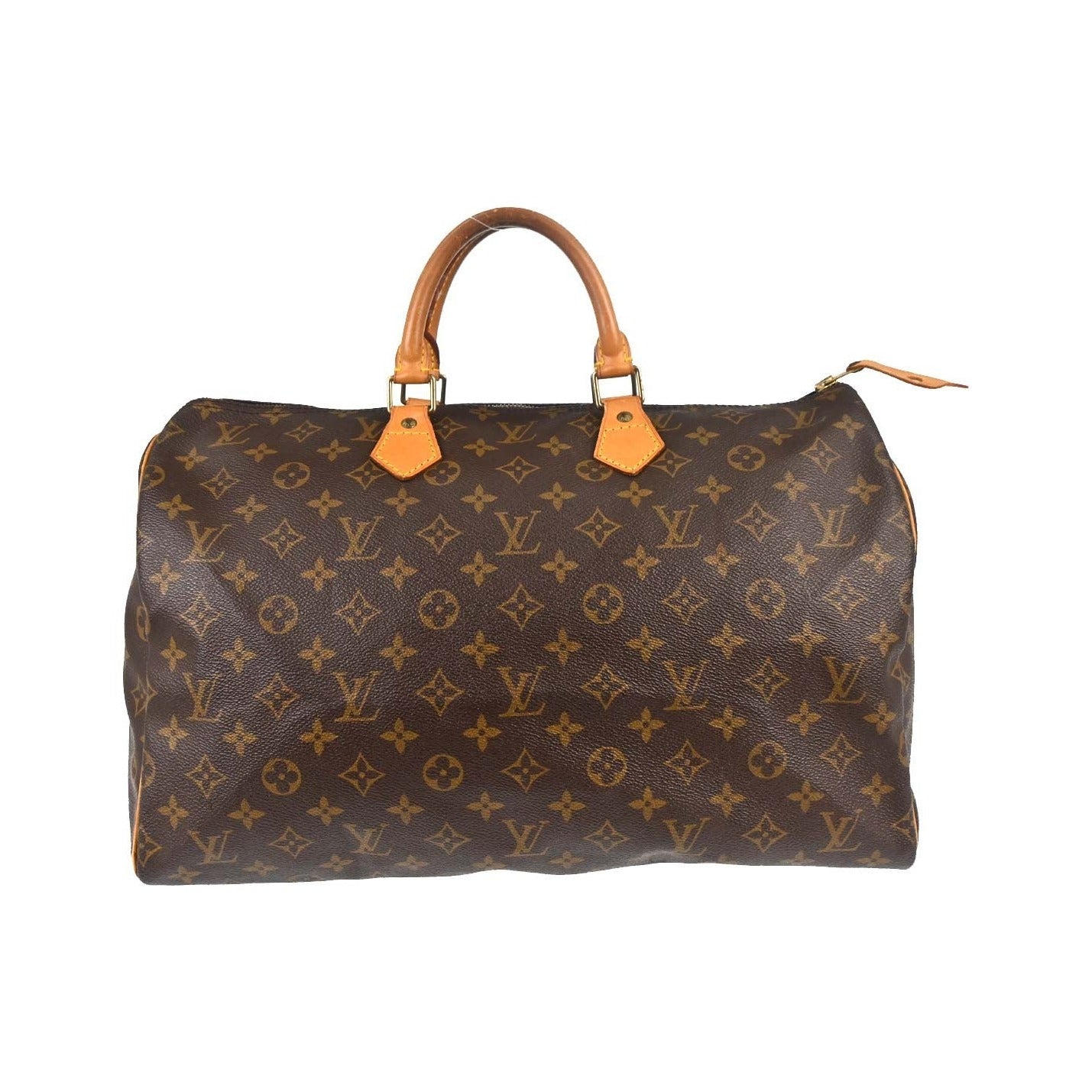 Louis Vuitton Speedy Monogram, Brown, Canvas, Handbag