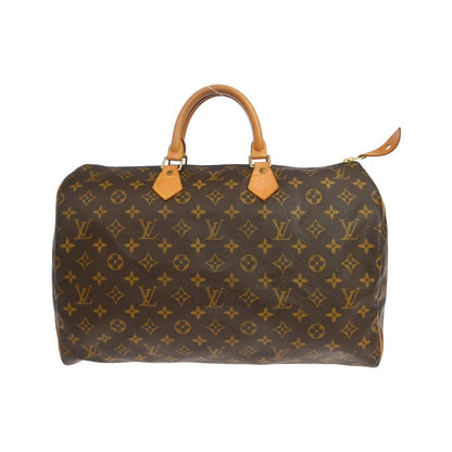 Louis Vuitton Speedy Monogram, Brown, Canvas, Handbag