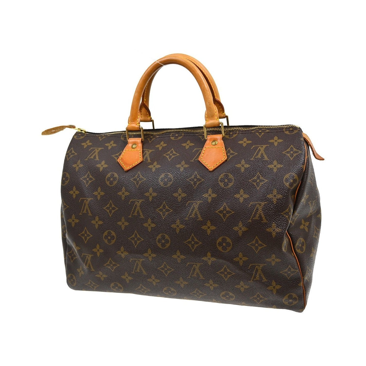 Louis Vuitton Speedy Monogram, Brown, Canvas, Handbag