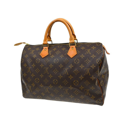 Louis Vuitton Speedy Monogram, Brown, Canvas, Handbag