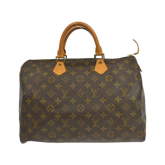 Louis Vuitton Speedy Monogram, Brown, Canvas, Handbag