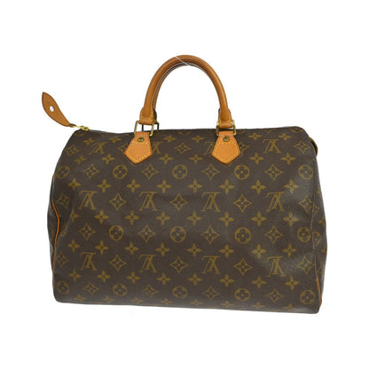 Louis Vuitton Speedy Monogram, Brown, Canvas, Handbag